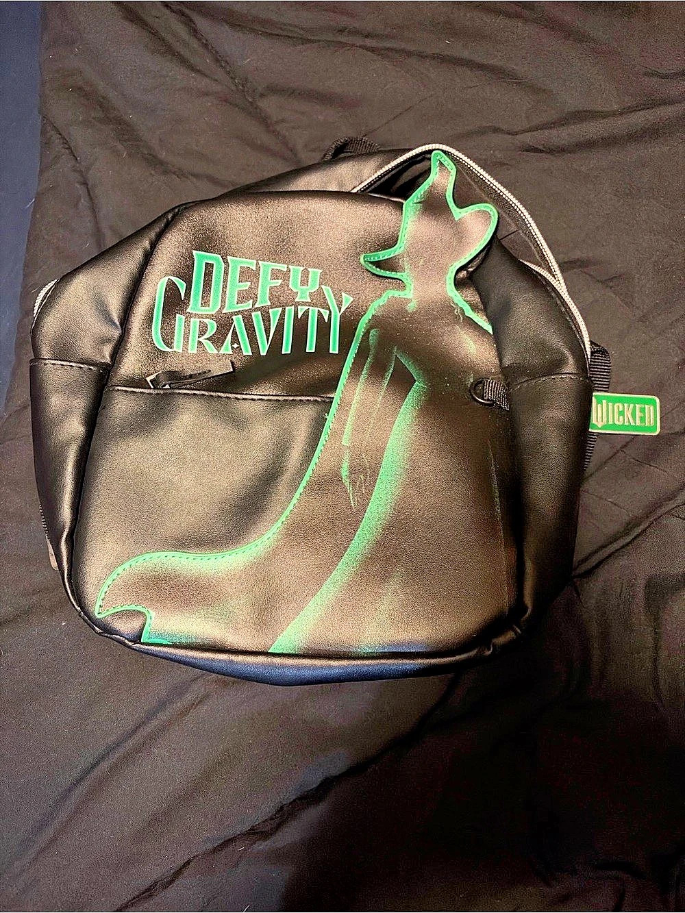 Universal City Studios Wicked Defy Gravity Mini Backpack Black & Green